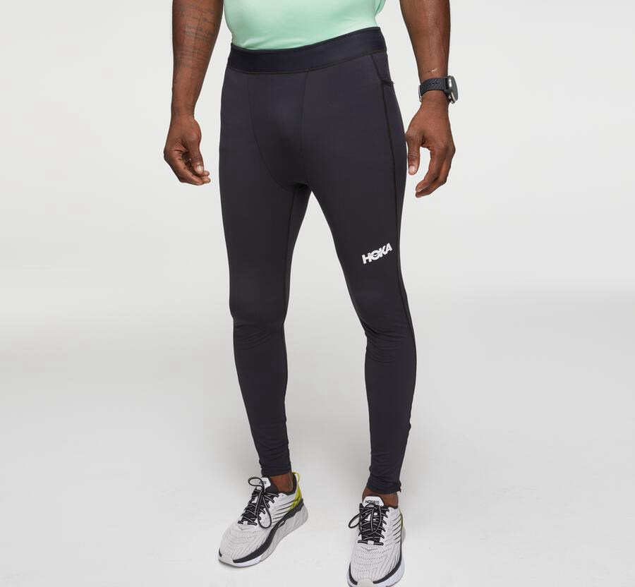 Hoka One One Nohavice Panske Čierne - Performance Full Length Tight - 29753-EJQY